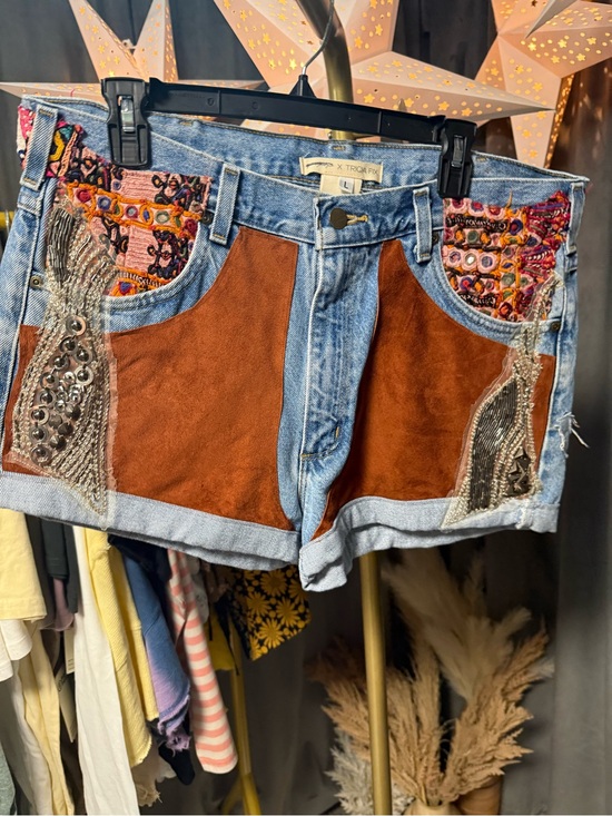 Pants - NWOT Tricia Fix x Free People One-of-a-Kind Upcycled Carhartt Denim Shorts